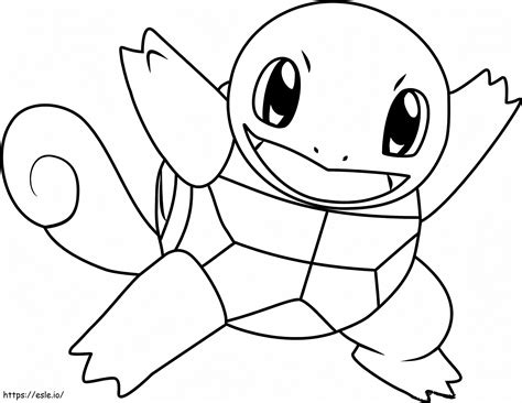 Squirtle coloring page 